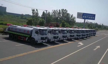 程力集團東風(fēng)D6L后雙橋抑塵車灑水車十臺連發(fā)